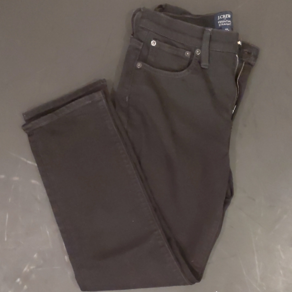 J. Crew Factory Women's Black Essential Straight Jeans